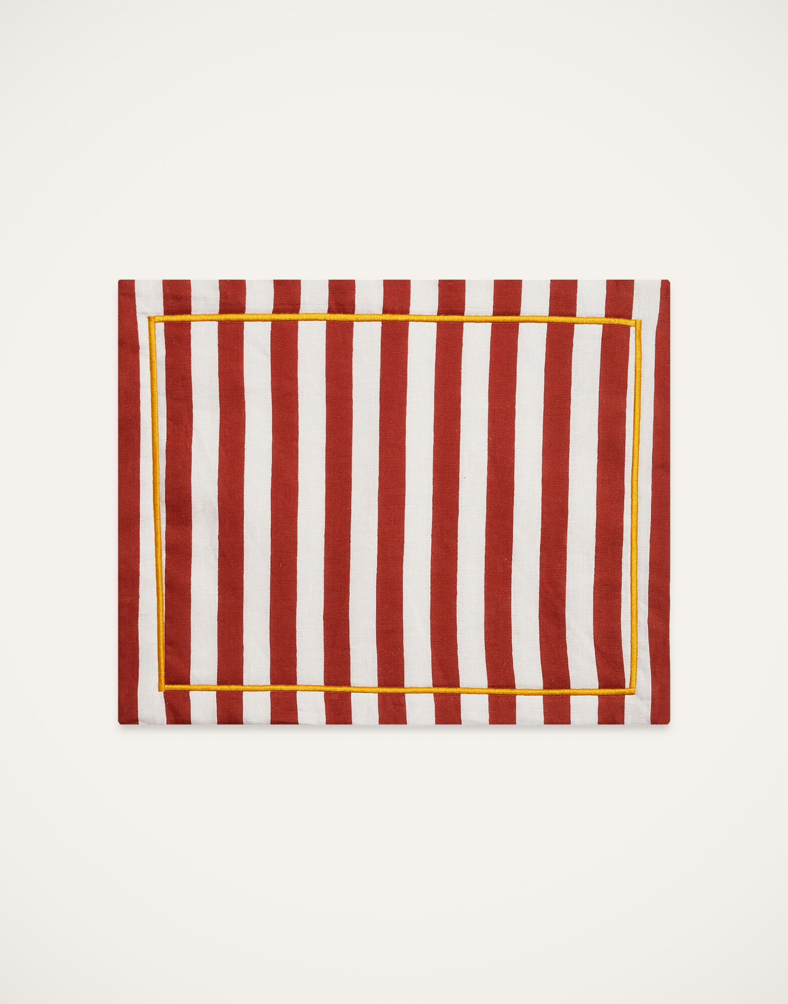 Placemat Set Of 2 La DoubleJ: Riviera Brick Placemat Set Of 2 La DoubleJ: Riviera Brick PMT0006LIN001