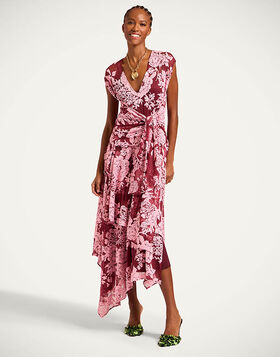 Do It All Lacey Dress La DoubleJ: Solid Pink DRE1003LAC005