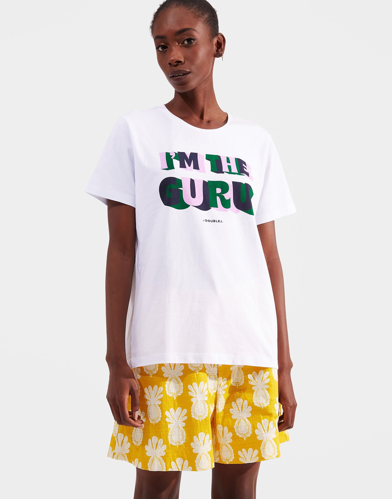 Slogan T-shirt La DoubleJ: I'm The Guru Slogan T-shirt LaDoubleJ: I'm The Guru SHI0031JER010