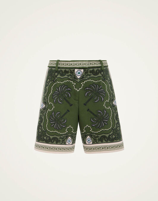 Boyfriend Shorts La DoubleJ: Mirage Placée Green Boyfriend Shorts La DoubleJ: Mirage Placée Green TRO0131COT046