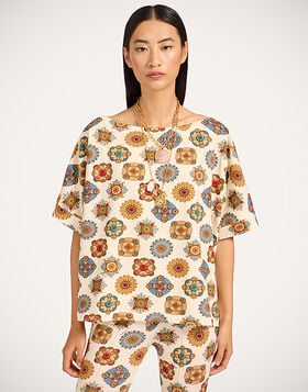 Meditation Tee La DoubleJ: Nucleus Off White TSH0055JER020