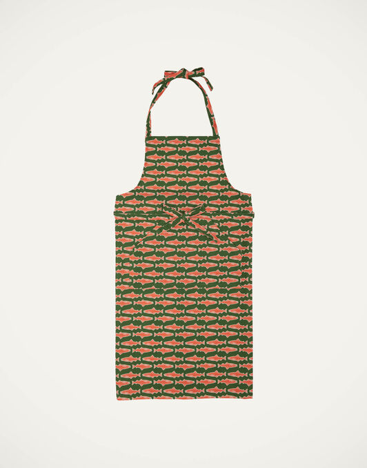 Apron La DoubleJ: Como Fish Green Apron La DoubleJ: Como Fish Green APR0002COT018
