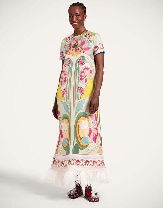 Swing Dress La DoubleJ: Tulip Placée Green Swing Dress La DoubleJ: Tulip Placée Green DRE0864SIL026
