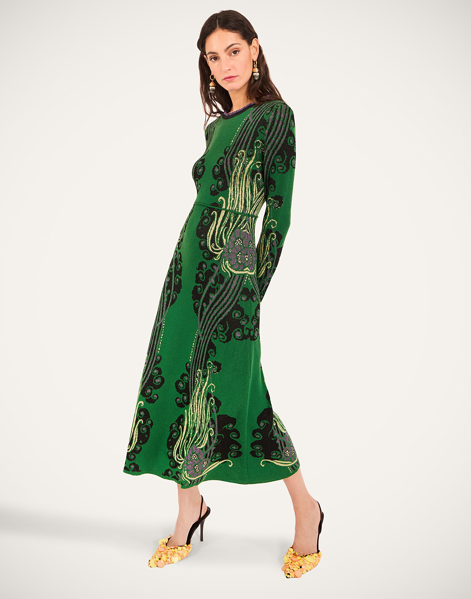 Bee Dress La DoubleJ: Atlantis Green Bee Dress La DoubleJ: Atlantis Green DRE1006KNI187