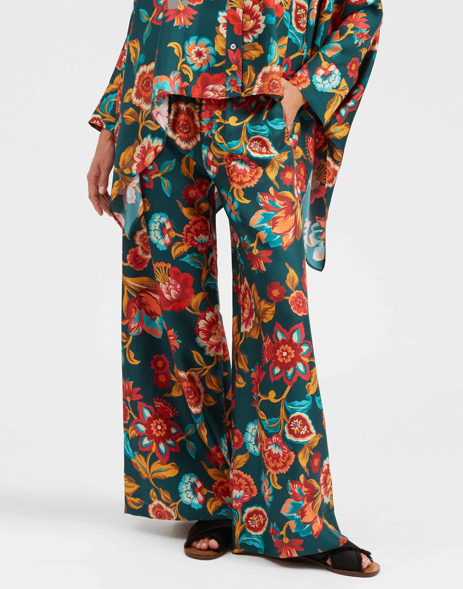 Palazzo Pants La DoubleJ: Hottie Emerald Palazzo Pants La DoubleJ: Hottie Emerald TRO0026SIL006