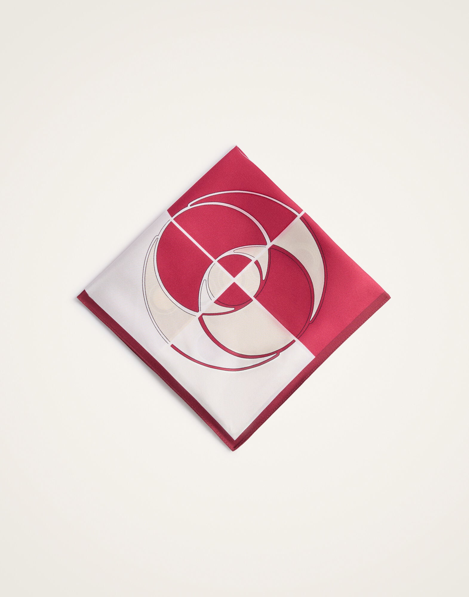 Foulard 45 La DoubleJ: Eclipse Burgundy Foulard 45 La DoubleJ: Eclipse Burgundy SCA0065SIL001