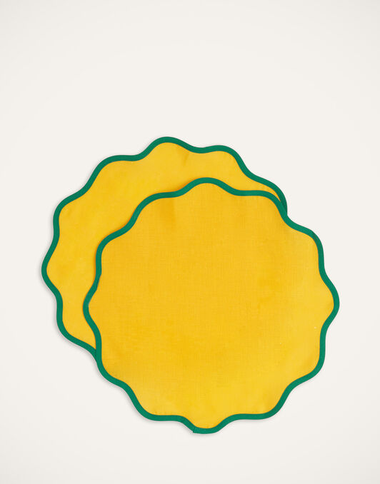 Cloud Placemat Set of 2 La DoubleJ: Rainbow Zafferano Cloud Placemat Set of 2 La DoubleJ: Rainbow Zafferano TBM0003LIN006