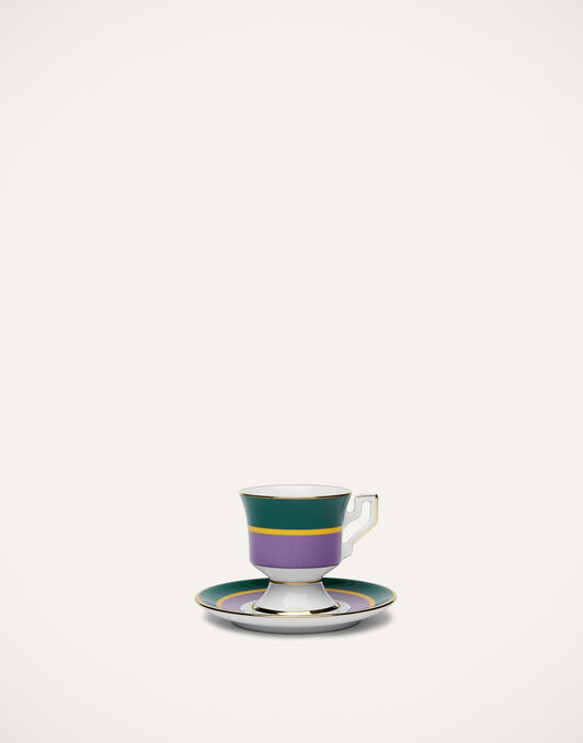 Espresso Cup & Saucer Set of 4 La DoubleJ: Rainbow Mix DIS0042CER001