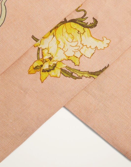 Large Tablecloth La DoubleJ: Nymph Bloom Placée Blush TBC0018LIN008