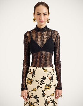 Lacey Turtleneck La DoubleJ: Solid Black TOP0180LAC007