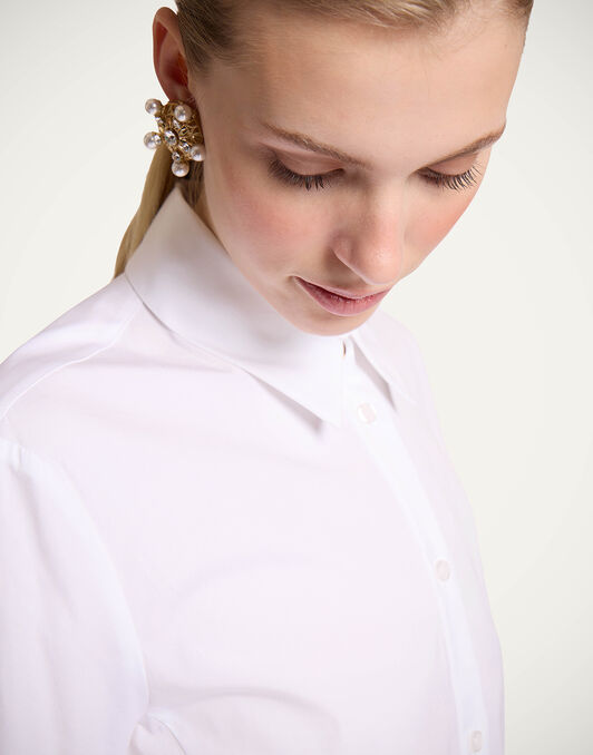 Iris Shirt La DoubleJ: Solid White Iris Shirt La DoubleJ: Solid White SHI0113COT064