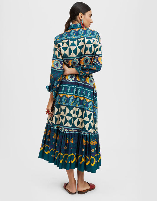 Sunset Skirt La DoubleJ: Casareale Placèe Emerald Sunset Skirt La DoubleJ: Casareale Placèe Emerald SKI0068COT039