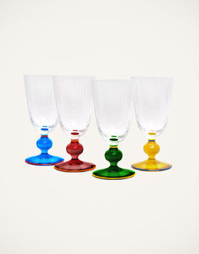 Perfetto Glasses Set of 4 La DoubleJ: Mixed GLA0019MUR001