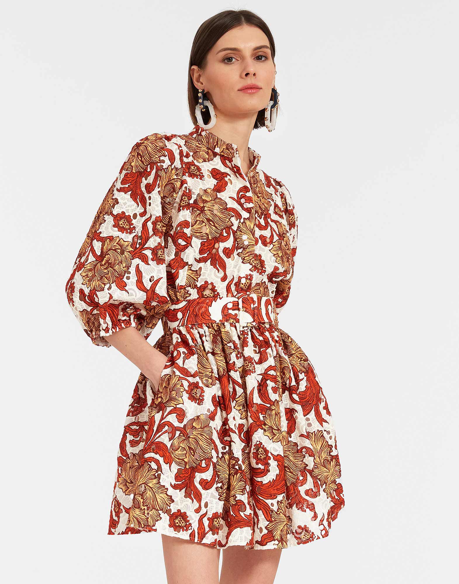 Mini Portofino Dress La DoubleJ: Reef White DRE0751EMB031