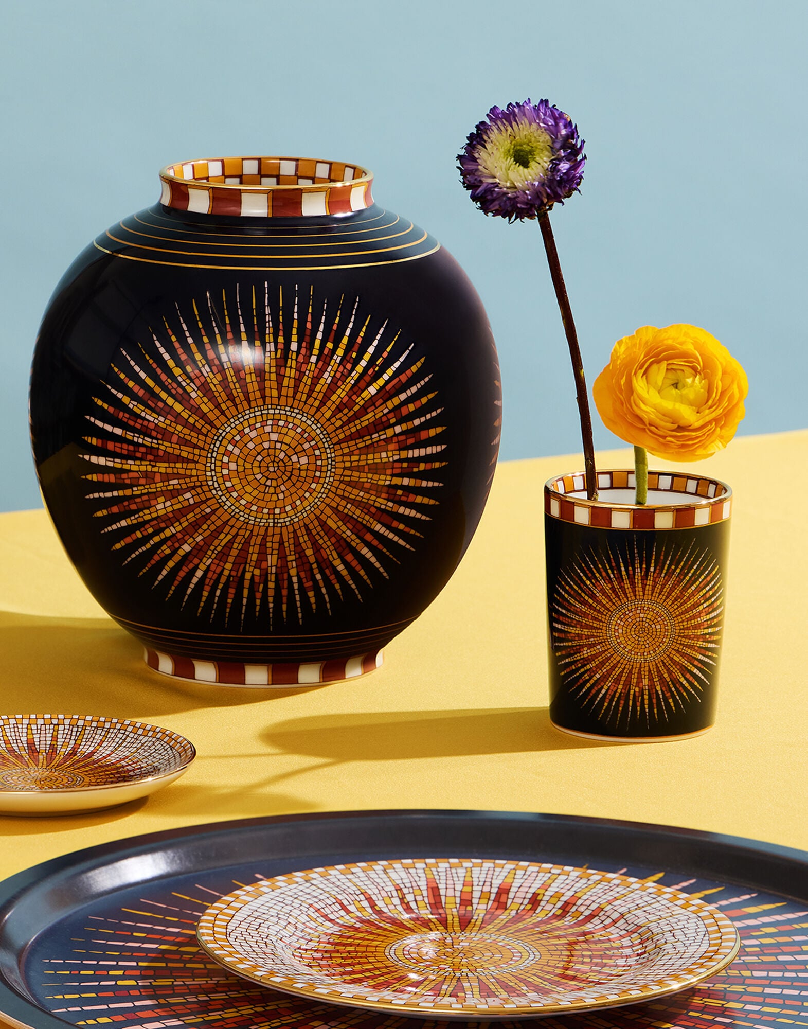 Decorative Cup La DoubleJ: Sunrays Midnight Decorative Cup La DoubleJ: Sunrays Midnight VAS0008CER001