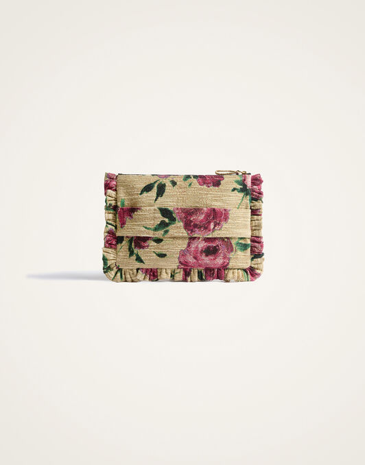 Hand Pochette La DoubleJ: Roses Light Beige Hand Pochette La DoubleJ: Roses Light Beige BAG0059COT069