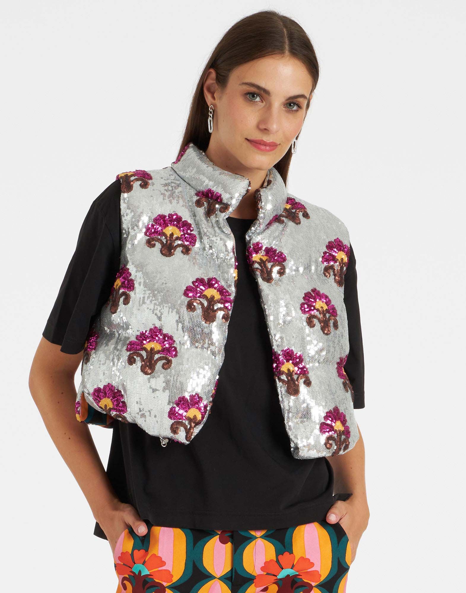 Bonbon Puffer Vest La DoubleJ: Silver Bonbon Puffer Vest La DoubleJ: Silver DOW0012PAI005