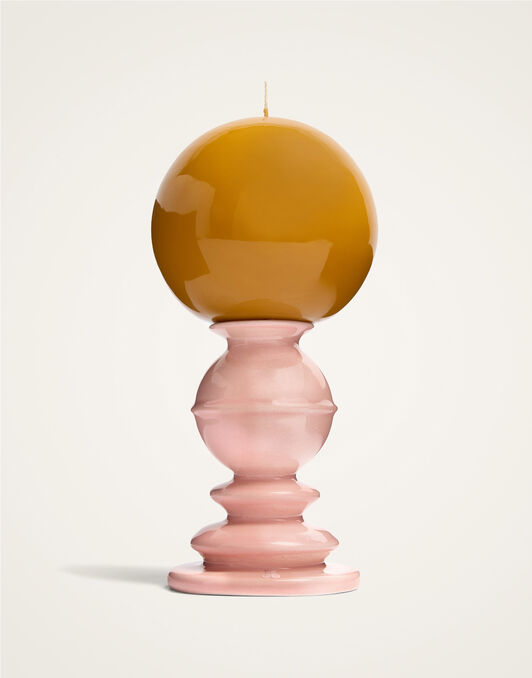 Mini Space Pillar Candle La DoubleJ: Bicolor Light Pink OTC0011CEW001