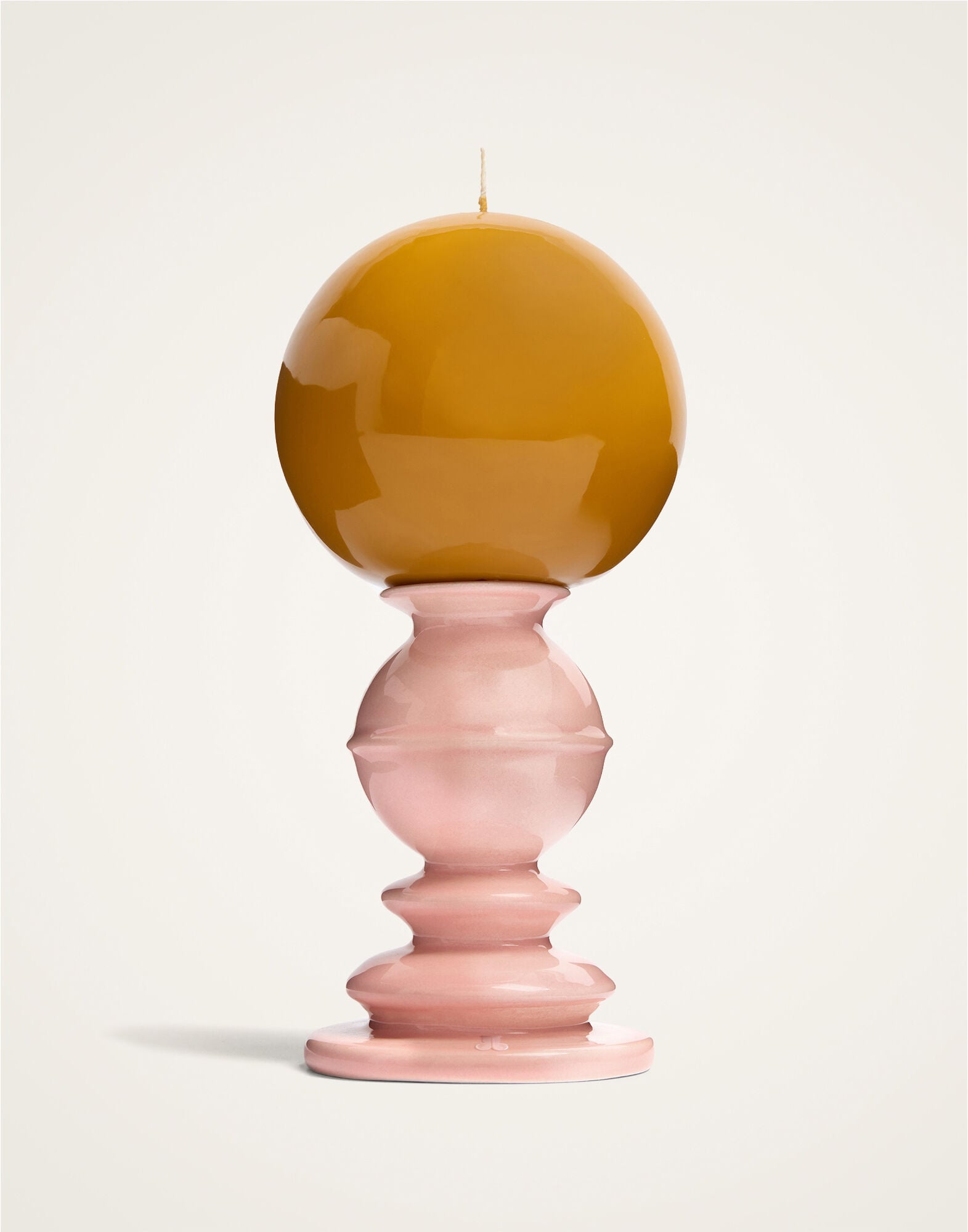Mini Space Pillar Candle La DoubleJ: Bicolor Light Pink OTC0011CEW001