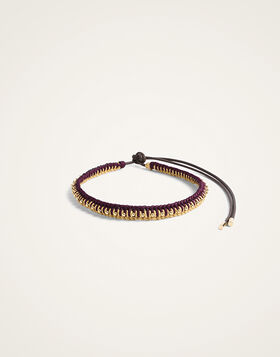 Better Together Belt La DoubleJ: Bicolor Ivory & Purple BEL0011ROP001