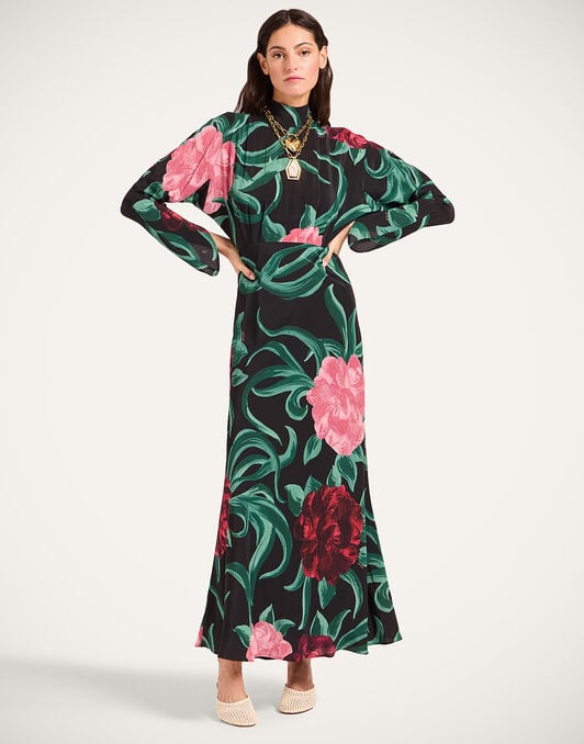 Gilda Dress La DoubleJ: Peony Black Gilda Dress La DoubleJ: Peony Black DRE0987CRE001