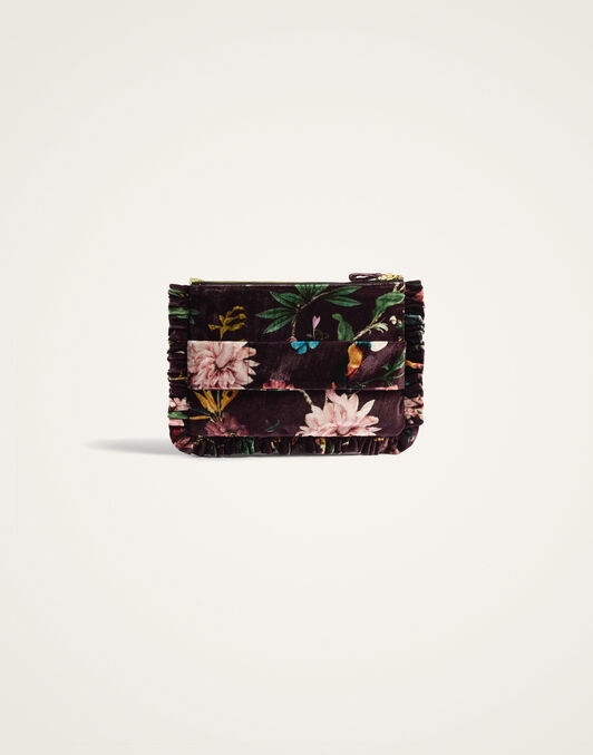 Hand Pochette La DoubleJ: Zooflora Burgundy Hand Pochette La DoubleJ: Zooflora Burgundy BAG0059VEL001
