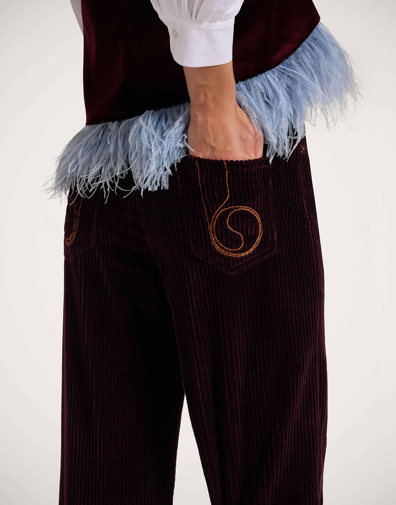 The Flare Pants La DoubleJ: Solid Purple The Flare Pants La DoubleJ: Solid Purple TRO0140VEL013
