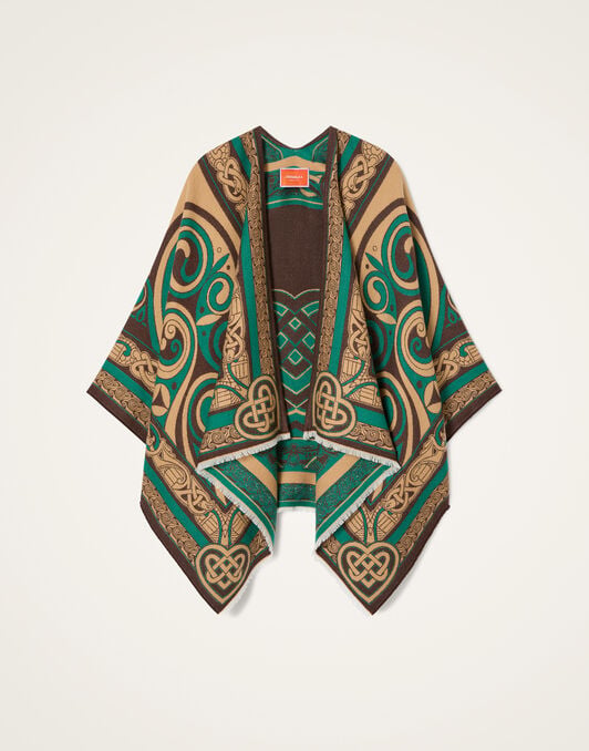 Soul Poncho La DoubleJ: Kells Placée Camel Soul Poncho La DoubleJ: Kells Placée Camel SCA0059WOL025