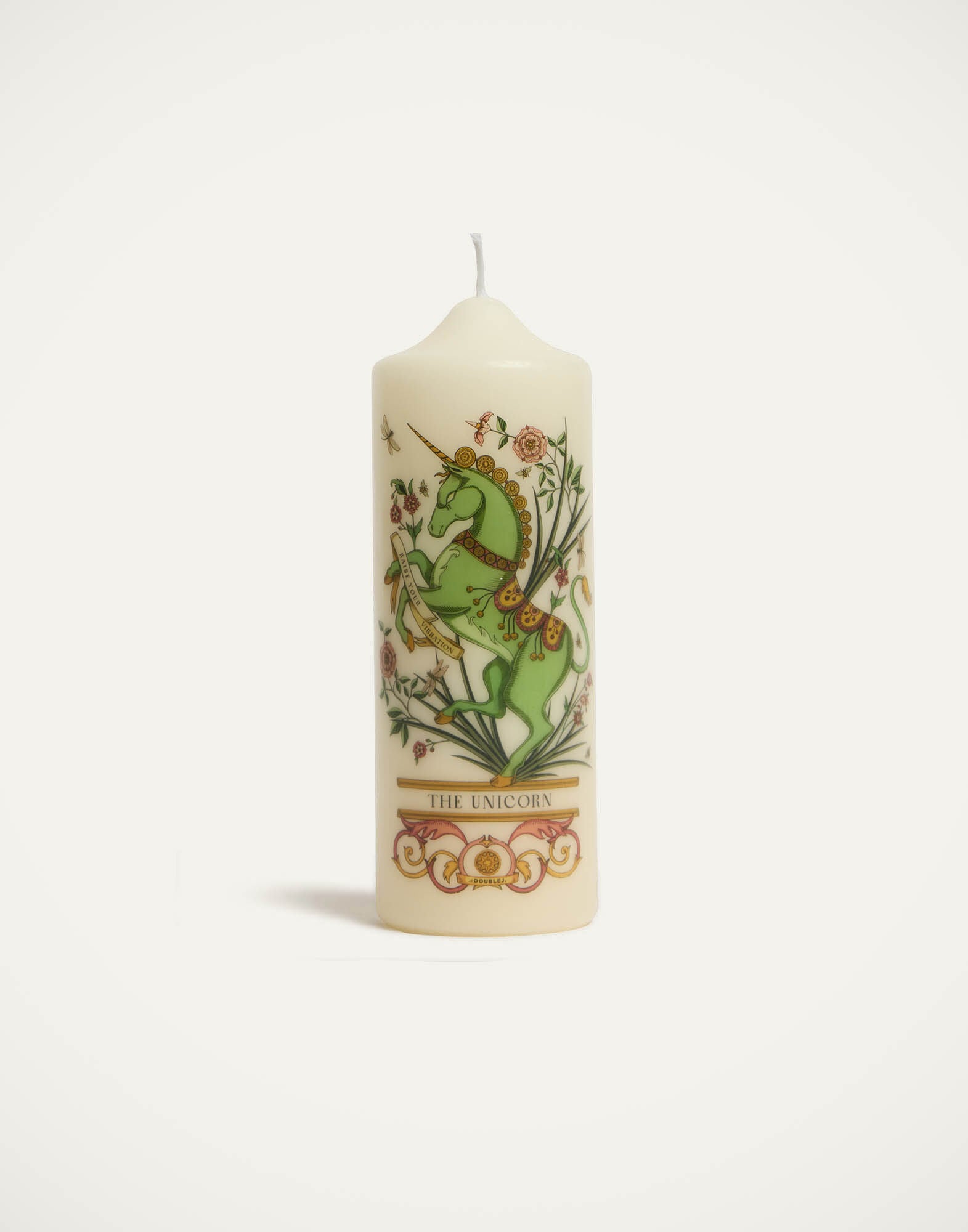 Printed Pillar Candle La DoubleJ: The Unicorn Multicolor CAN0011WAX001
