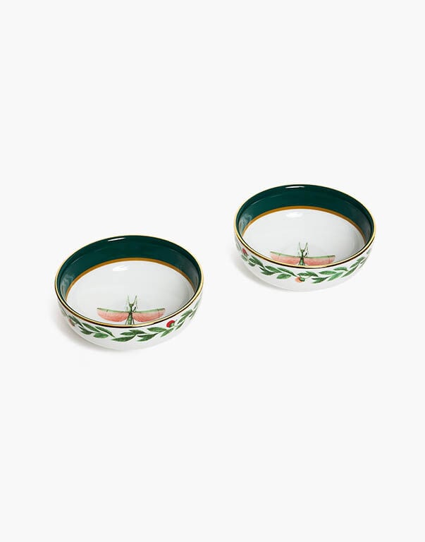 Snack Bowl Set Of 2 La DoubleJ: Libellula Green Snack Bowl Set Of 2 La DoubleJ: Libellula Green CIO0009CER001