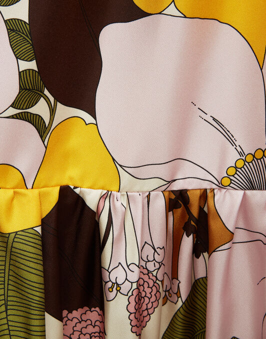 Long And Sassy Dress La DoubleJ: Big Flower Rose Long And Sassy Dress La DoubleJ: Big Flower Rose DRE0017SIL001