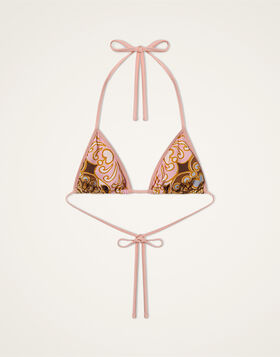 Bikini Top La DoubleJ: Cocoon Placée Pink SWI0032LYC009