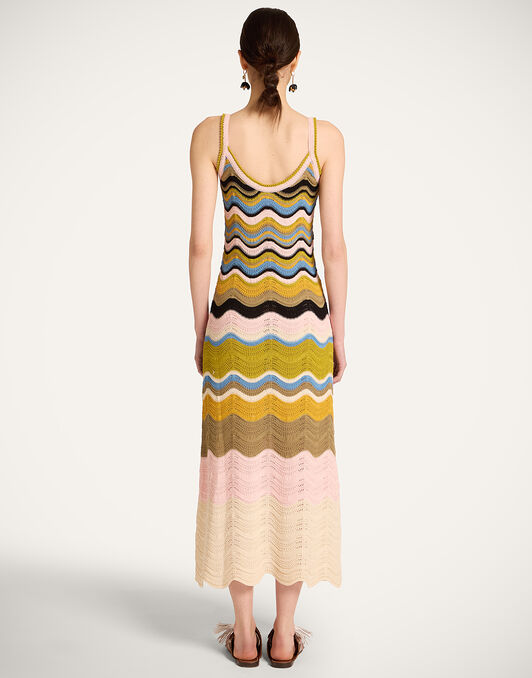 Chevron Sundress La DoubleJ: Multicolor Geen & Pink Chevron Sundress La DoubleJ: Multicolor Geen & Pink DRE0916KNI158