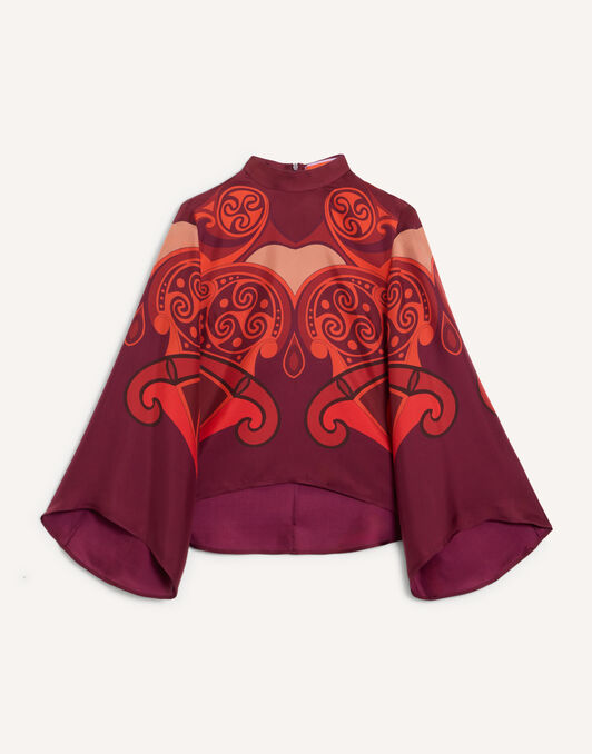 Make An Exit Top La DoubleJ: Alchemy Placée Dark Red TOP0117SIL017