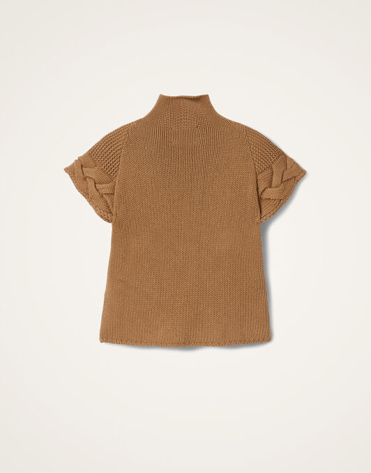 Portrait Top La DoubleJ: Solid Brown PUL0204KNI120