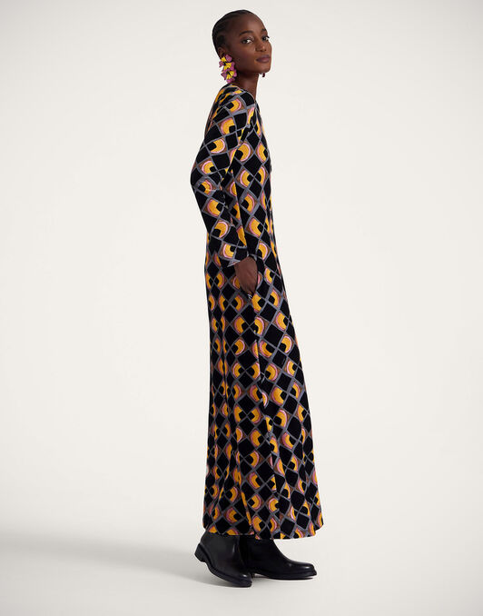 Swank Dress La DoubleJ: Half-Light Black DRE0206VEL006