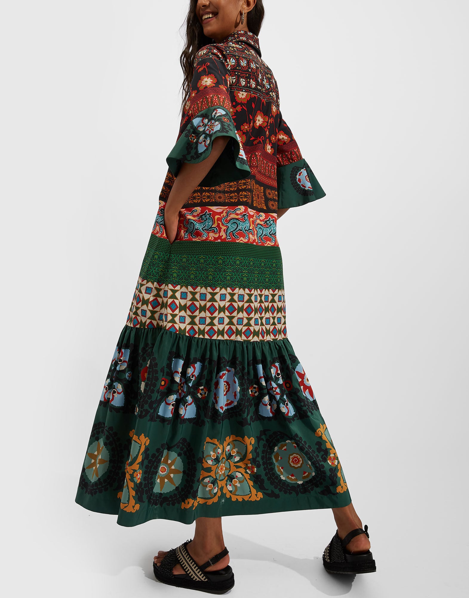 Artemis Dress La DoubleJ: Patchwork Placée Artemis Dress La DoubleJ: Patchwork Placée DRE0201FAI002