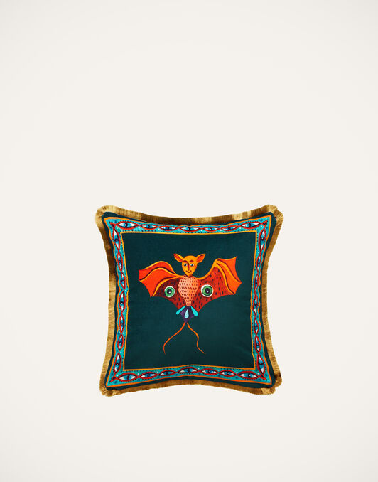Velvet Cushion (48X48) La DoubleJ: Bat CUS0012VEL001