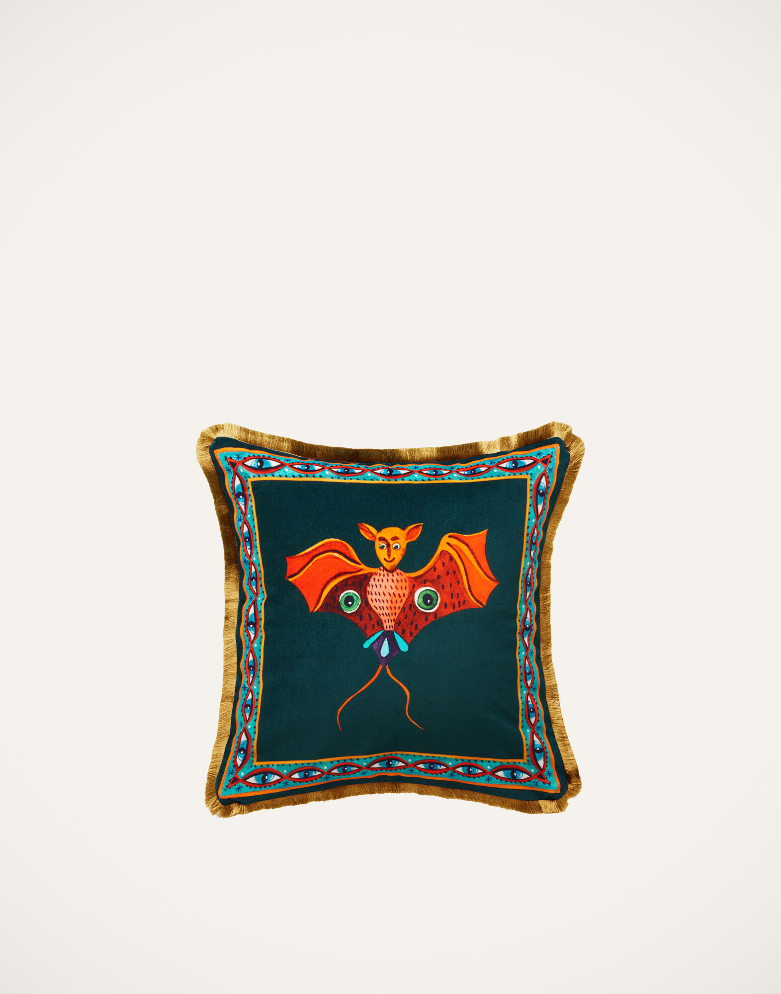 Velvet Cushion (48X48) La DoubleJ: Bat CUS0012VEL001