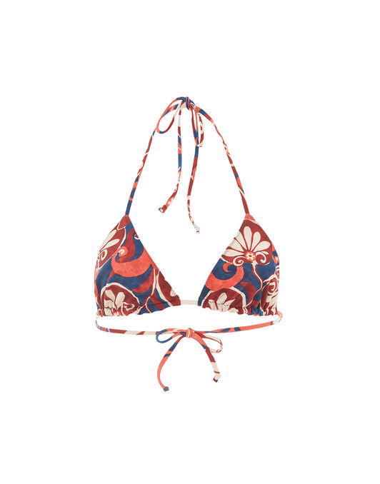 Triangle Bikini Top La DoubleJ: Moonflower Navy SWI0003LYC001