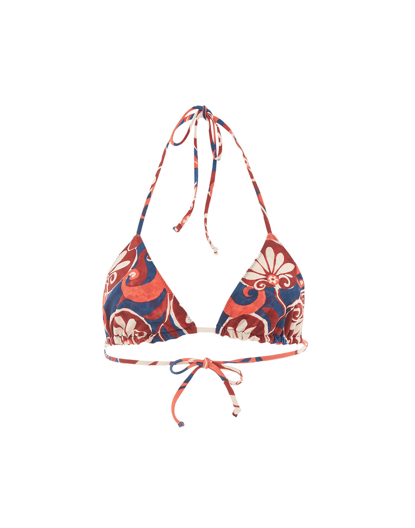 Triangle Bikini Top La DoubleJ: Moonflower Navy SWI0003LYC001