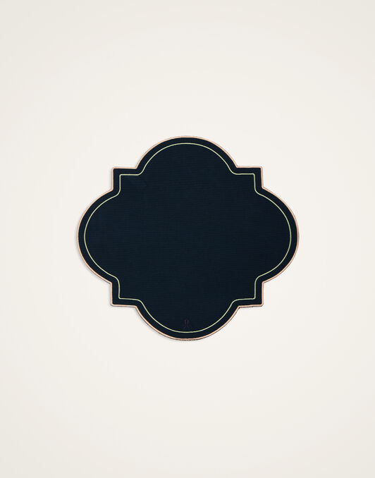 Medallion Placemats Set Of 2 La DoubleJ: Solid Navy PMT0028ACR003