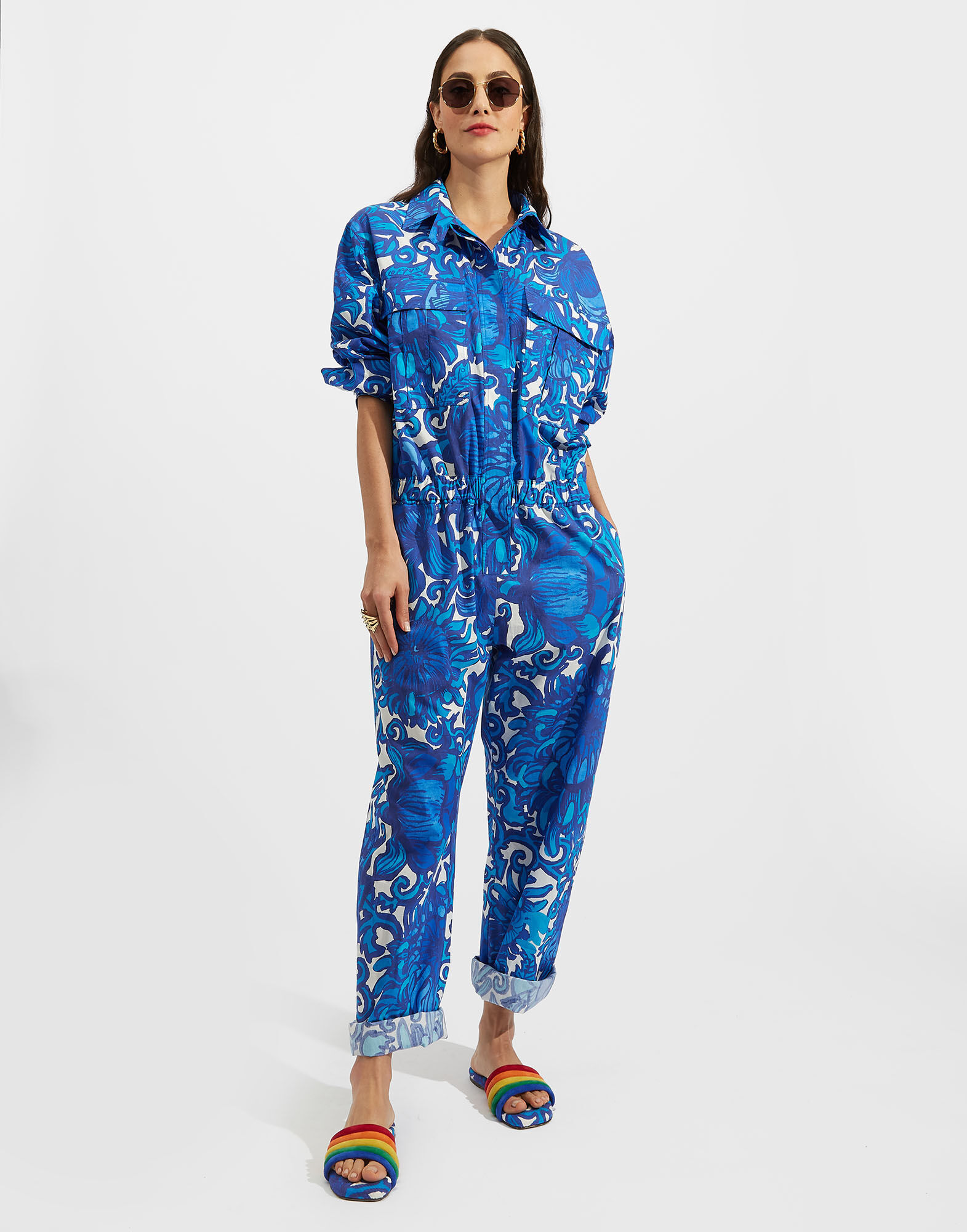 Aviator Jumpsuit La DoubleJ: Anemone Aviator Jumpsuit La DoubleJ: Anemone DRE0489COT039