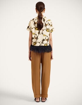 Pleated Pants La DoubleJ: Solid Tobacco TRO0214VIS035