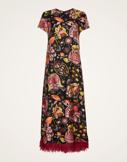 Swing Dress (With Feathers) La DoubleJ: Eden DRE0864SIL026