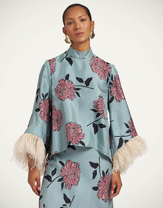 Make An Exit Top La DoubleJ: Feria Light Blue TOP0104SIL001
