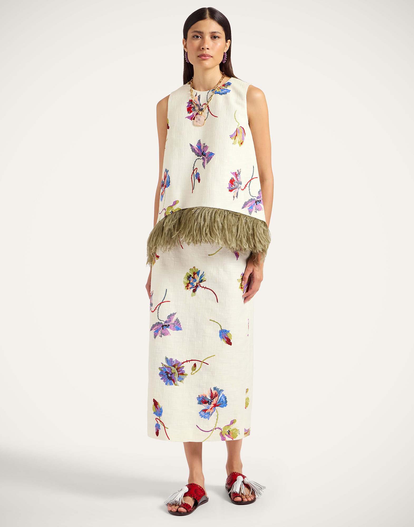 La Scala Top La DoubleJ: Infiorata White La Scala Top La DoubleJ: Infiorata White TOP0013COT005