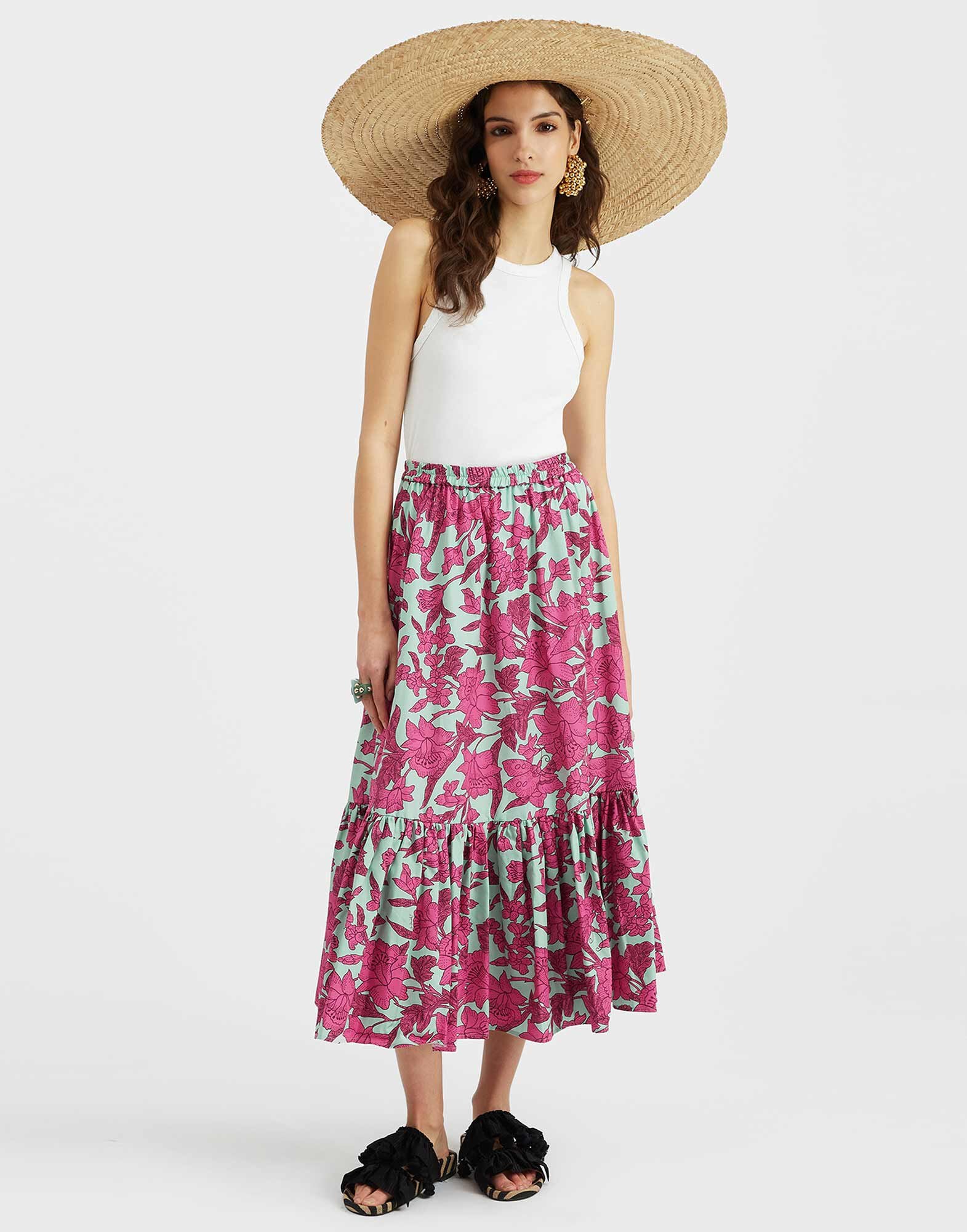 Sunset Skirt La DoubleJ: Lilium Purple Sunset Skirt La DoubleJ: Lilium Purple SKI0068COT039