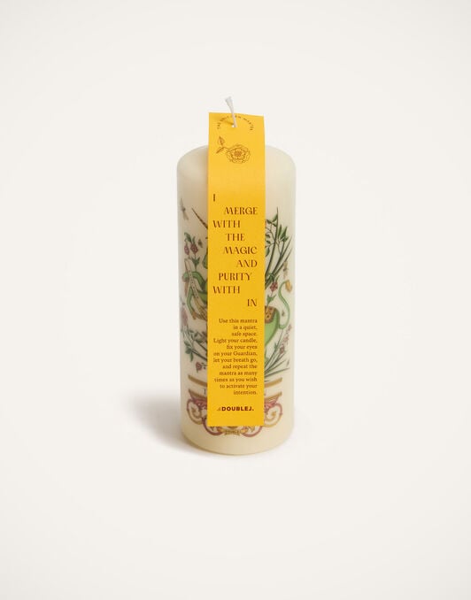 Printed Pillar Candle La DoubleJ: The Unicorn Multicolor CAN0011WAX001