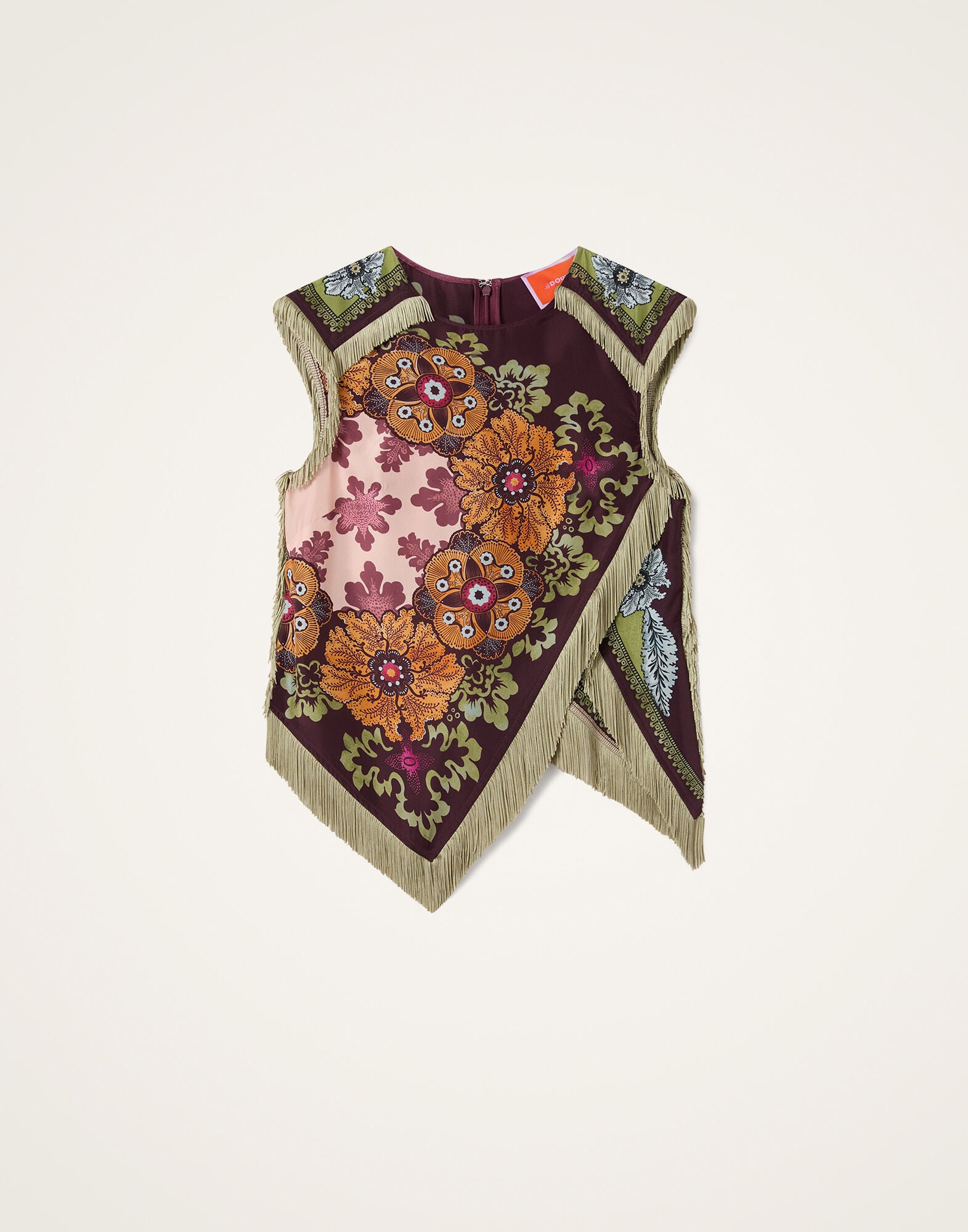 Scarf Top La DoubleJ: Bounty Placée Burgundy Scarf Top La DoubleJ: Bounty Placée Burgundy TOP0160SIL009